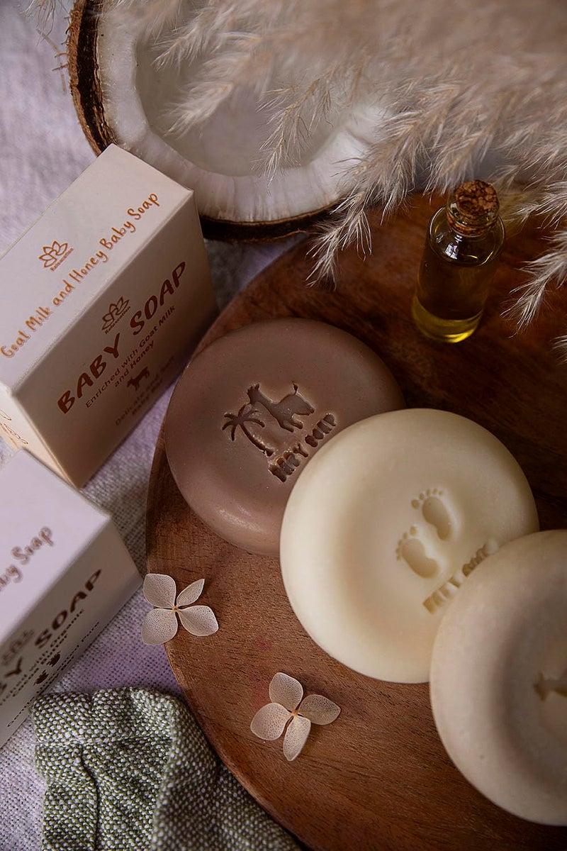 Relaxcation 3 Baby Soap Bars with Goat Milk and Honey - Naturally Cold Processed from Organic Ingredients - Handmade in USA - Ideal fro Newborns, babys, Kids and Adults (Pack of 3 - Image 2